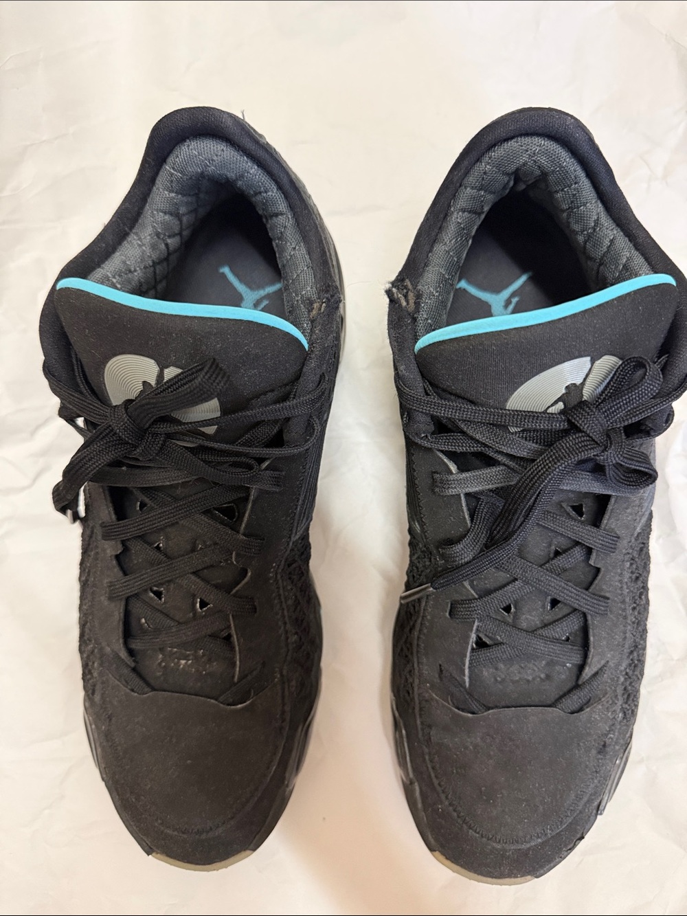 NIKE Air Jordan 38 Low Black Gamma Blue Size 10.5 FD2326-004